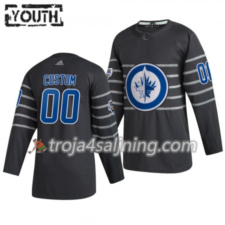 Winnipeg Jets tröja Customized Grå Adidas 2020 All-Star Authentic - NHL Tröjor Barn